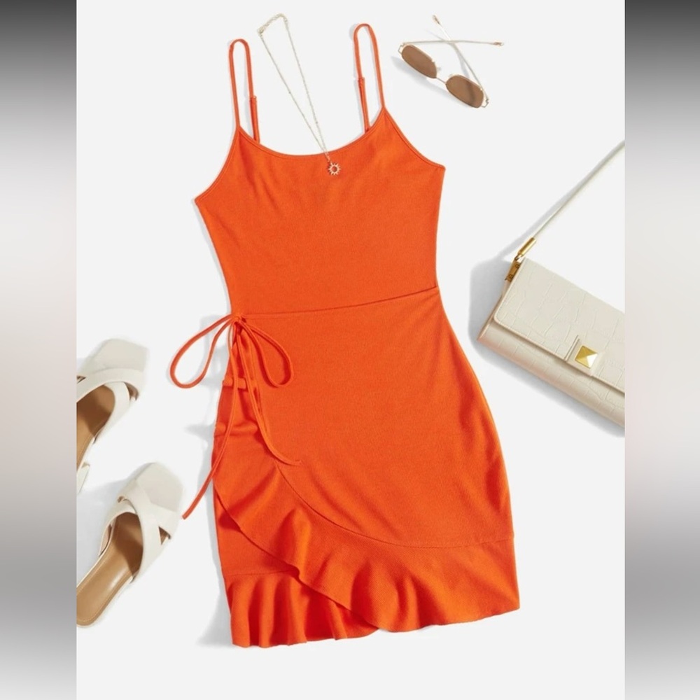 Orange Sleeveless Dress